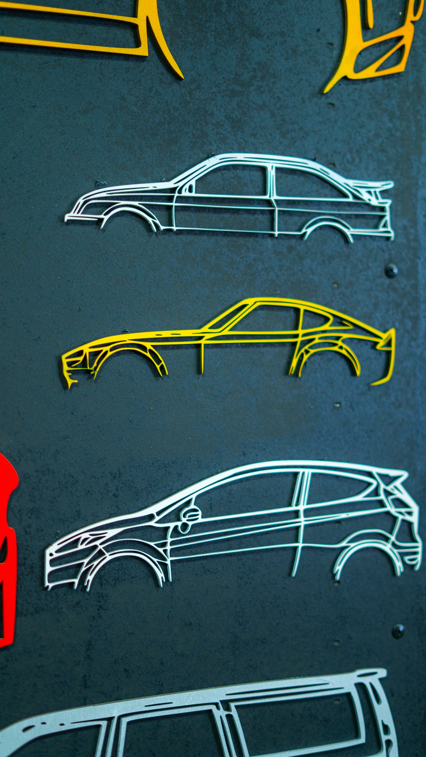Car Silhouette Custom Keychain